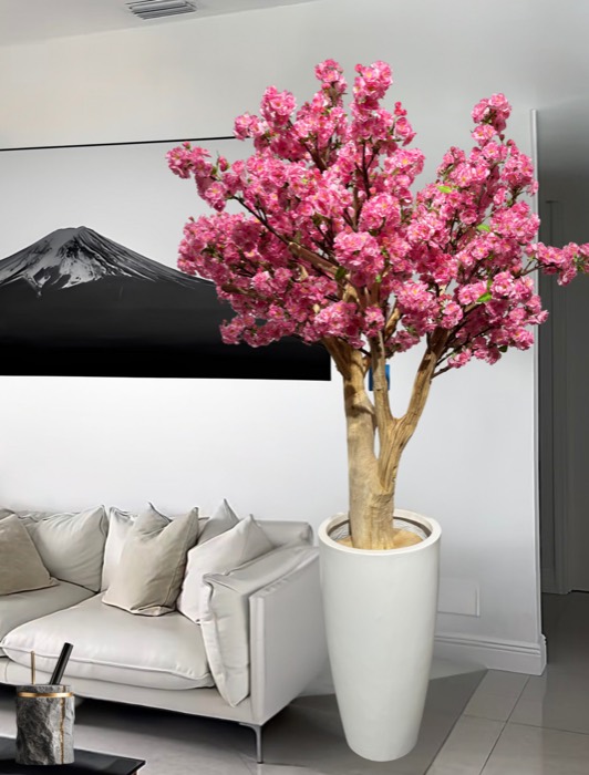 Artificial cherry blossom tree
